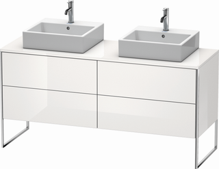 Duravit Waschtisch-Unterschrank XSquare 160x54,8x77,8cm, we hgl, Nussb beids.