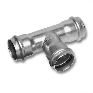 Sanha T-Stück NiroTherm 91130 reduziert, Innenpressende, 35x22x35mm