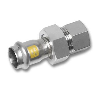 Sanha Vbg NiroSan Press Gas 17330GMVA 18mmx3/4", flachd., Innenpressende/IG