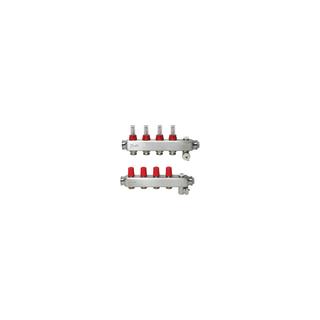 Danfoss Fußbodenheizungsverteiler SSM -4F, 4 Kreise, Edelstahl