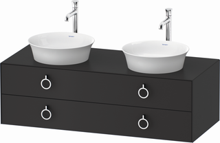 Duravit WT-Unterschrank White Tulip 130x55cm, gra m, Ei mitte/m Beleuchtung