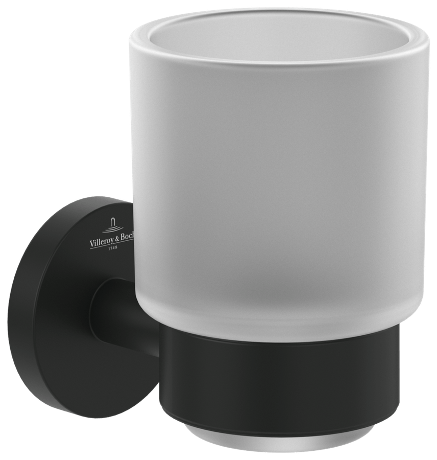 Artikelbild 1 des Artikels „V&B Glashalter Elements Tender 74x96x100mm, Glas satiniert, matt black matt black“