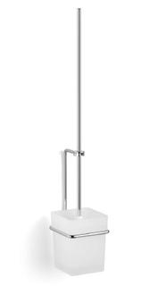 Giese Toilettenbürstengarnitur Gl. sat, m lang. Stiel, Wand, 134x630x11