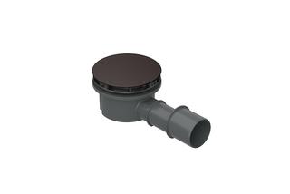 Bette Ablaufgarnitur B568-BetteCompact+ AR Pro, smoke, seitlich 0,5 l/sek.
