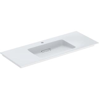 Geberit Möbel-Waschtisch One 120cm, HL mit., o. ÜL, we. K-Tect/Bl we.