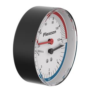 Manothermometer 20-120 °C, 0-4 bar
