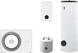 BOSCH Luftwärmepumpen-Paket BOPA CS767 AW 4 OR-S, CS5800iAW12E mit 2 Speichern