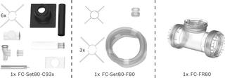 BOSCH Schachtpaket BOPA FC15 KS, flex, 80/125 - 80mm, 15 m, RLU