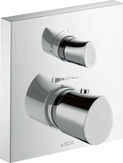 hansgrohe Fertigset Axor Starck Organic UP-Thermostat, mit Absperrventil, chrom