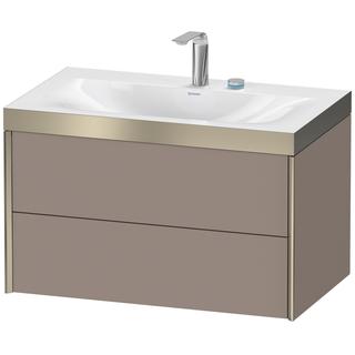 Duravit WT-Unterschrank c-bonded XViu 80x48cm, 2 La, 2 HL, C m, Rah. P, bas. m