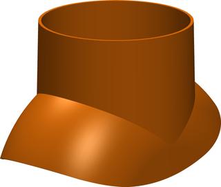 ATEC Adapter für Klöber Grundplatten, ziegelrot