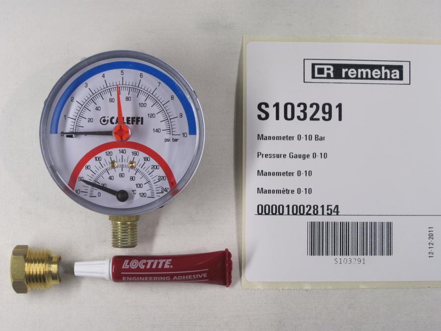 Artikelbild 1 des Artikels „RE Manometer 0-10 Bar Gas 310/610 EcoPro S103291 “