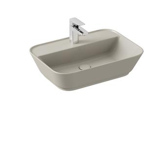 VitrA Aufsatzwaschtisch Geo 59,5x42,5cm, re, 1 HL mi, T ma V, o. ÜL