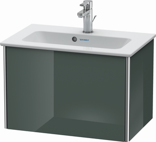 DU WTU XSquare, 1 Auszug 400x610x388mm,dolom. Grey hgl. ES Nussb
