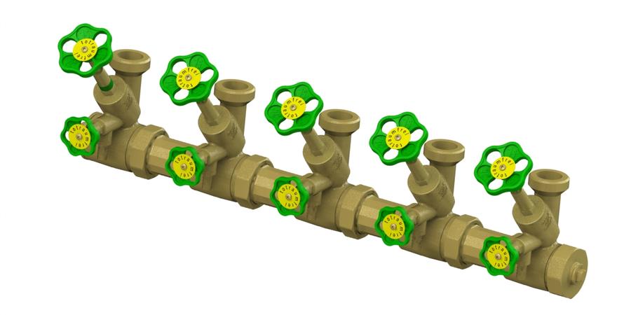 Artikelbild 1 des Artikels „Schlösser ATV-Verteiler 5-fach, DN 25, G 1 1/2x1 1/2, ohne Rinne 5-fach | DN 25, G 1 1/2 x 1 1/2“