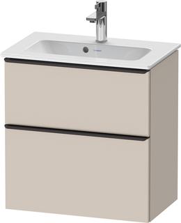 Duravit WT-Unterschrank D-Neo Compact 61x37,2, sw/Taup m, 1 Kast, 1 A, wandh