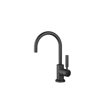Dornbracht WT-Einhandm. TARA m Abl.garn, Ausl. 166mm, schwarz matt