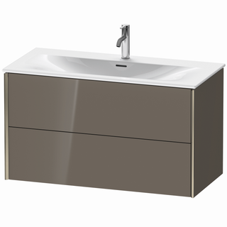 DU WTU XViu wandhängend,557x1010x480mm 2SK.,champ.matt/flan.grey hgl ES Ahorn