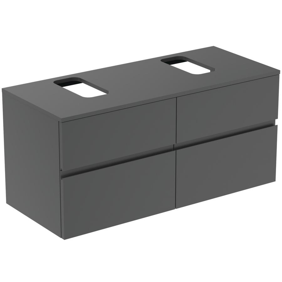 Artikelbild 1 des Artikels „IS Möbelwaschtisch-Unterschrank Finesse 120,2x50,5x55,8cm, 4 A, AS l/r, an mt. anthrazit matt“