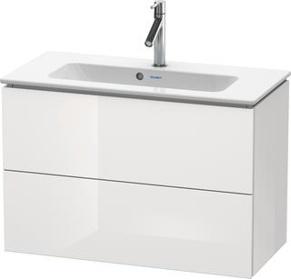 Duravit WT-Unterschrank Compact L-Cube 82x39,1cm, we. hgl, 2 Schub., wandh