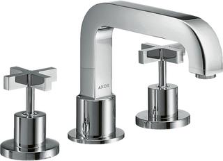 hansgrohe Fertigmontageset Axor Citterio 3-L-BW-Arm., mit Kreuzgriffen, chrom