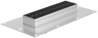 ACO Parkhausrinne Gussasphalt 130x1004, V4A, 1.4404