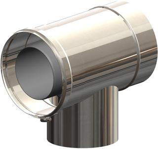 ATEC T-Stück PolyClassic +Iron/White DN 125/190, D 110/160, f Kas., PP, ES bl