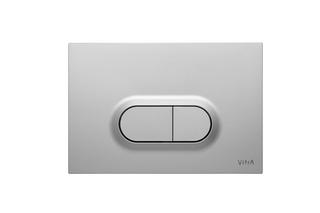 VitrA Betätigungsplatte Loop O 244x8x165mm, ABS, chr m, Anti-Finger.
