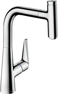 hansgrohe SPT-EHM 220 Talis Select M51 mit Ausziehbrause, 1et, chrom