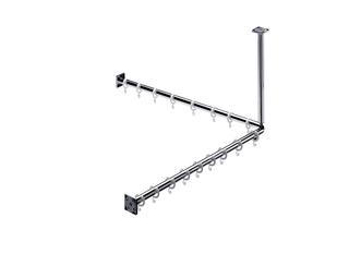 Duschvorhang-Set System 2 chrom