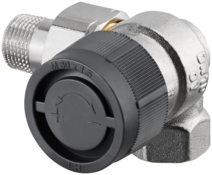 Oventrop Thermostatventil Baureihe A DN 10, Rp 3/8xR 3/8, WE, re, MS vern