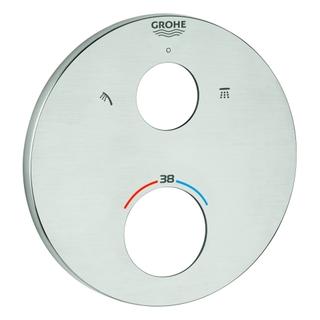 GROHE Rosette 49074 rund für THM-Fertigmontagesets supersteel