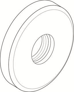 IS Rosette für Wand-WT-Armatur, Chrom