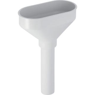 Geberit Trichter d 40mm, ov., m Vtl-Sieb, Kunstst., weiß