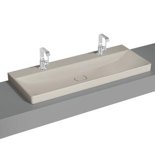 VitrA Do.aufsatzwaschti. New Metropole 120x47cm, o. ÜL.Schl., taupe matt vc