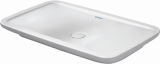 Duravit Aufsatzbecken PuraVida 69,5x41,5cm, gs, o. HL, ÜL, HLB, we WG