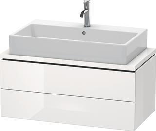 Duravit WT-Unterschrank Compact L-Cube 92x47,7cm, we. hgl, f Kons, 2 Schub.