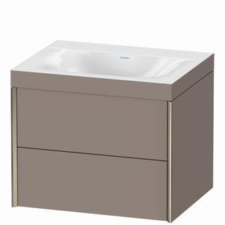 DU WTU XViu/Viu, 2 Schubk 503x600x480mm o. HL, champ.m./bas. matt,Ra.43 ES Nussb