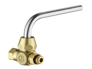 Schlösser Probenahmeventil 8132 1/4", Ro. ES mit Adapter 3/8", Messing
