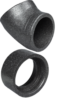 STIEBEL Rohrbogen LWF DRB 180-45 EPP, DN 180, 45Gr, gedäm.