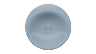 Einbau-Waschtisch BetteLux Oval A220 50x50cm, PW, blue satin