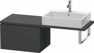 DU US f. Konsole Comp.L-Cube 400x620x477 1 Auszug, Graphit Matt ES Nussb