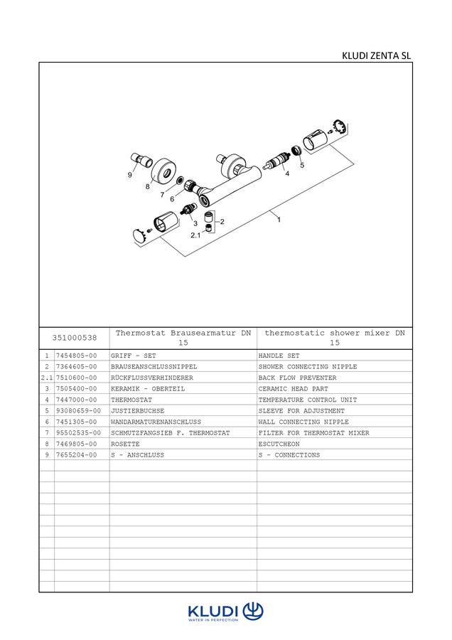 Artikelbild 4 des Artikels „Kludi ZENTA Brause-Thermostat chrom chrom“
