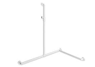 HEWI Edelstahl-Duschhandlauf System 900 1250x1185x765mm, ES pb we matt, re