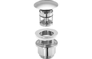 FORMAT Tec Design-Exzentergarnitur 1 1/4" m Exzenterstopf. gew., Fangk, chr