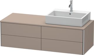 Duravit Waschtisch-Unterschrank XSquare 140x54,8x40cm, 4 La, wd, B re, bas. m