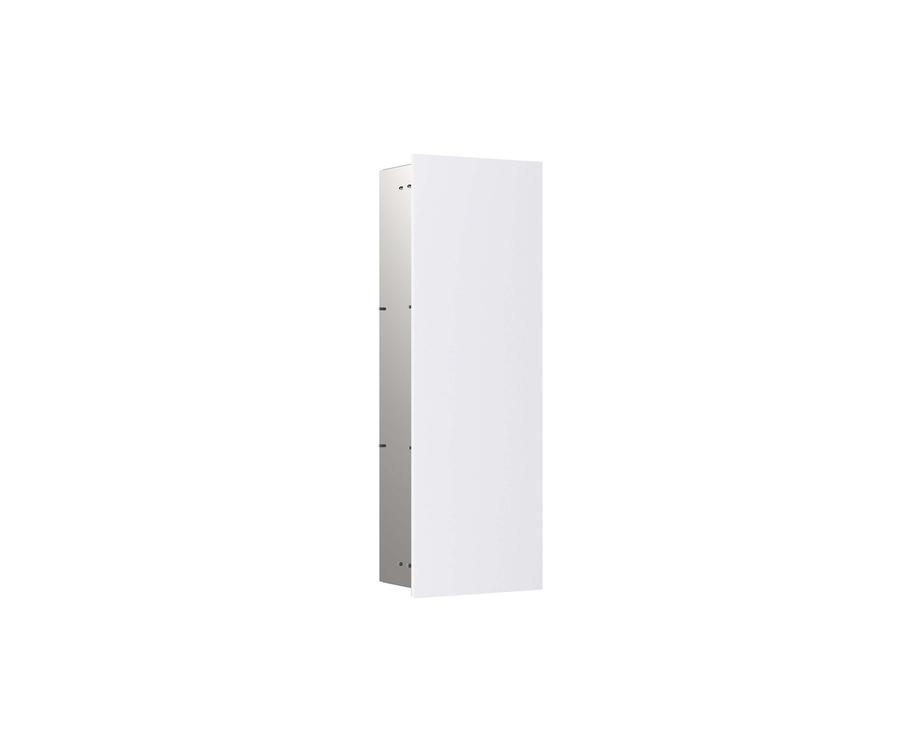 Artikelbild 1 des Artikels „EMCO Unterputz-Schrankmodul Asis pure 730mm, 1 Tür, Türan. li, Glasfr., we. ma weiß matt“