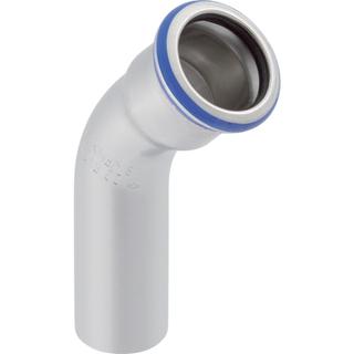 Geberit Bogen Mapress d 22mm, 45Gr, m Einschubende, Edelstahl