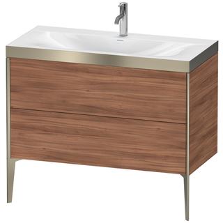 Duravit WT-Unterschrank c-bonded XViu 100x48cm, 2 AZ, 1 HL, C m, R P, N Nat