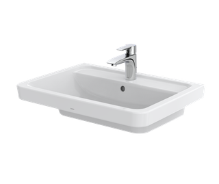 TOTO Waschtisch CF 65,4x48,3x16cm, m Hahnl., Überlauf, weiß